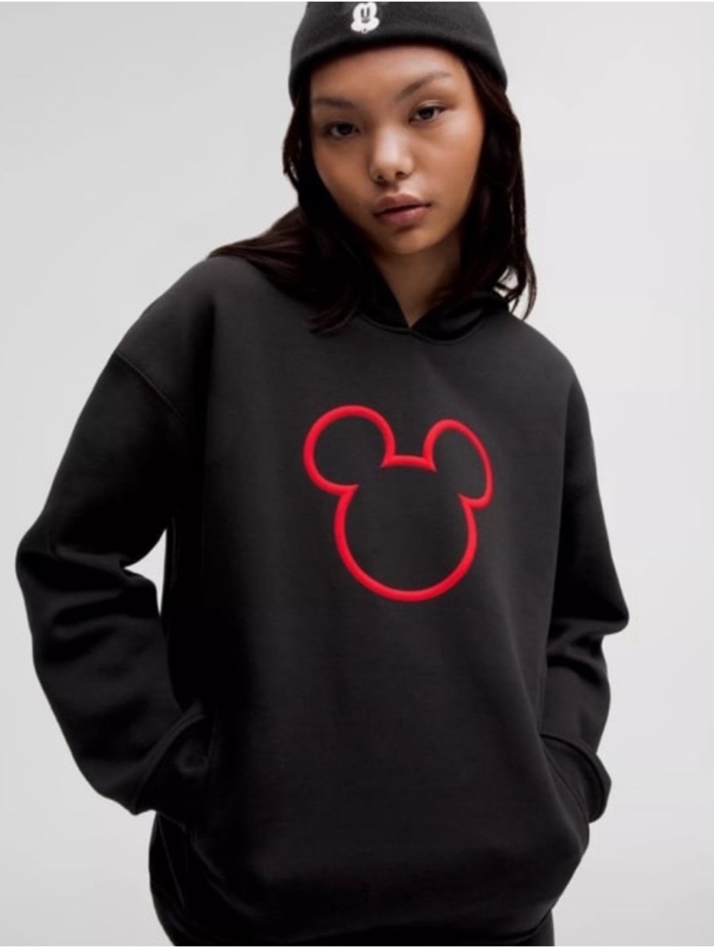 Disney x lululemon Mickey Icon Black Hoodie Small NWT